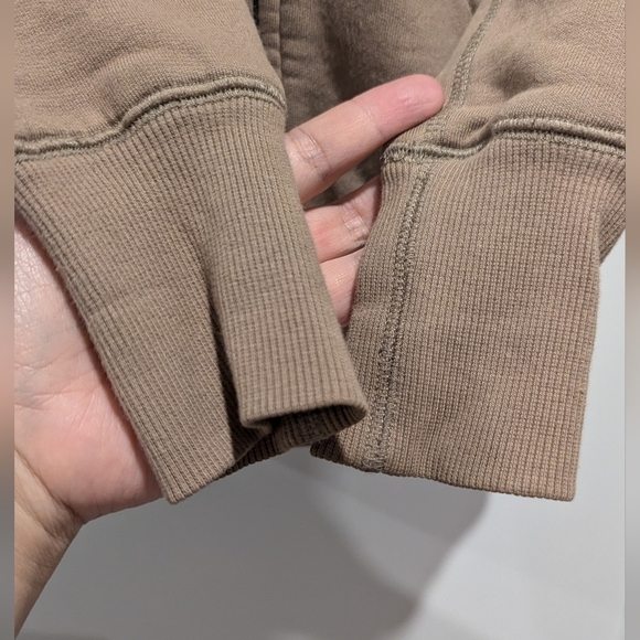 Aritzia Community  Light Brown Zipped Hoodie - Picture 9 of 10